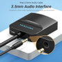 Vention Conversor HDMI Macho a VGA Hembra con Jack 3.5mm y Micro-USB, 0.15 m, Negro